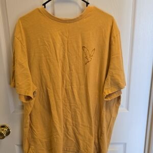 American Eagle Outfitters Yellow T-Shirt with Bird Embroidery